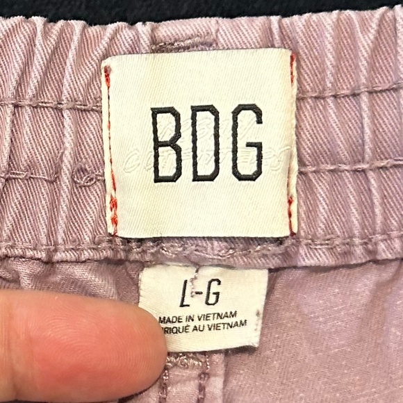 Men's-Urban Outfitters BDG Pink-Lilac Cotton Relaxed Fit Painter Pants - Size L - Picture 11 of 16